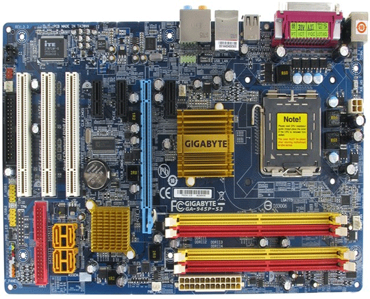 S-775 Gigabyte 945P-S3 (i945P/ich7 FSB1066 4*DDR2 PCIe-x16 8ch GLAN ATX)