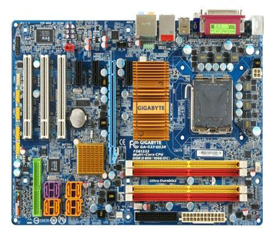 S-775 GigaByte GA-G33-DS3R (G33 PCI-E+SVGA+GbLAN SATA RAID U133 ATX 4DDR-II PC2-8500)