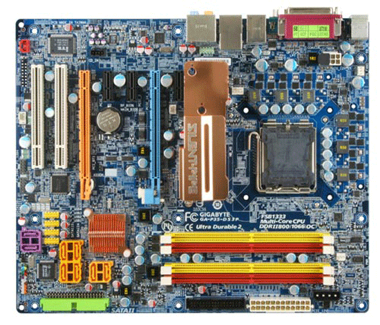 S-775 Gigabyte P35-DS3P (P35/ICH9R FSB1333 4*DDR2-1066(OC) 2PCIe-x16 8ch GLAN 1394 ATX)