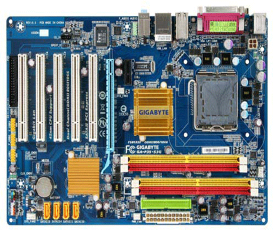 S-775 Gigabyte P35-S3G (P35/ICH9 FSB1333 4*DDR2-1066 PCIe-x16 6ch GLAN ATX)