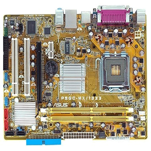 S-775 Asus P5GC-MX 1333 (i945GC/ICH7 FSB1333(OC) 2*DDR2 PCIe-x16 VGA 6ch LAN mATX)