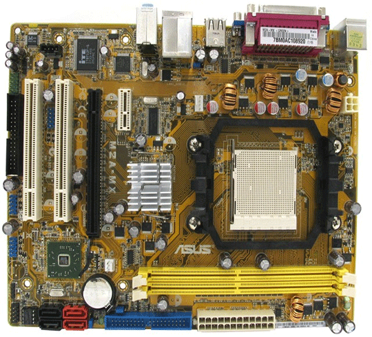 S-AM2 Asus M2A-MX (AMD 690V 2*DDR2-1066 PCIe-x16 VGA X1200 6ch GLAN uATX)