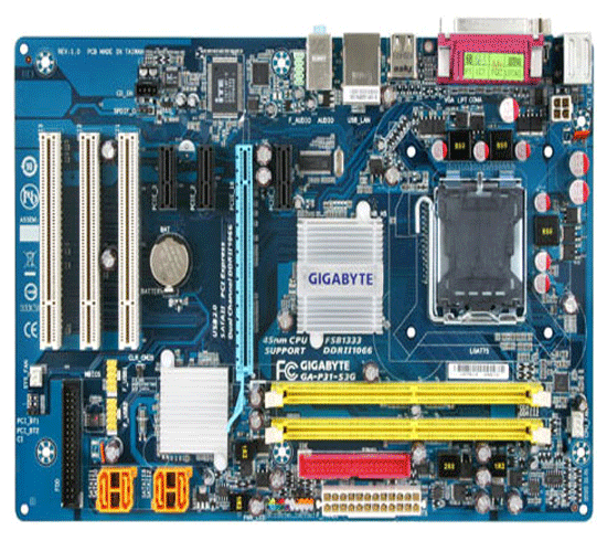 S-775 Gigabyte P31-S3G (P31/ICH7 FSB1333 2*DDR2-1066 PCIe-x16 6ch GLAN ATX)